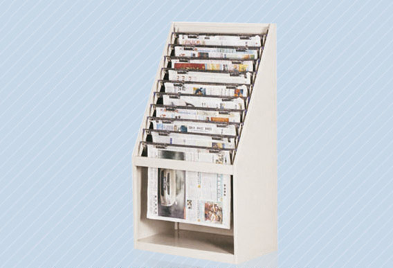 YYB-J1 All-steel ten-layer newspaper oblique hanging cabinet